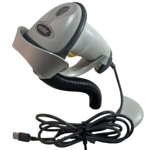 Symbol Motorola LS2208-SR20007 1D Laser‎ Barcode POS USB Scanner & Stand White